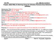 IEEE 802.15 subject
