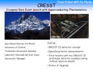 CRESST Cryogenic Rare Event Search with Superconducting Thermometers