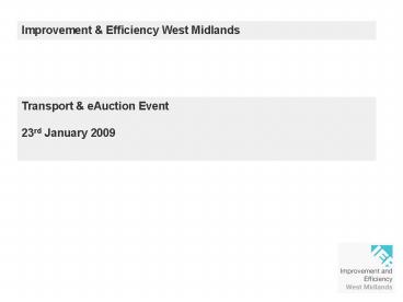 Approach to Transformation