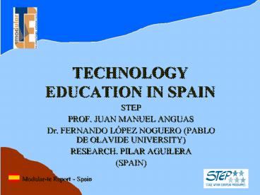 TECHNOLOGY EDUCATION IN SPAIN