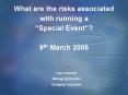 What are the risks associated PowerPoint PPT Presentation