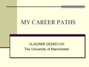 MY CAREER PATHS