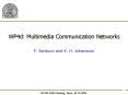 WP4d: Multimedia Communication Networks PowerPoint PPT Presentation