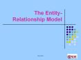 The EntityRelationship Model PowerPoint PPT Presentation