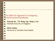 The ORASS Approach for Designing