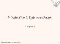 Introduction to Database Design PowerPoint PPT Presentation