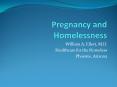 Pregnancy and Homelessness PowerPoint PPT Presentation