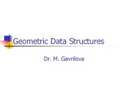 Geometric Data Structures