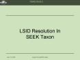 LSID Resolution In SEEK Taxon PowerPoint PPT Presentation