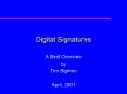 Digital Signatures PowerPoint PPT Presentation