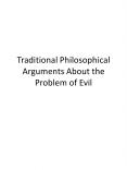Traditional Philosophical Arguments About the Problem of Evil PowerPoint PPT Presentation