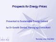 Prospects for Energy Prices PowerPoint PPT Presentation