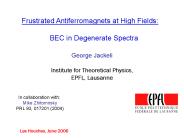 Frustrated Antiferromagnets at High Fields: