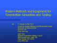 Modern Methods and Equipment for Fenestration Simulation and Testing PowerPoint PPT Presentation