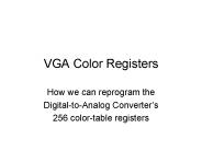 VGA Color Registers