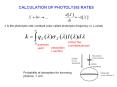 CALCULATION%20OF%20PHOTOLYSIS%20RATES PowerPoint PPT Presentation