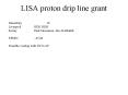 LISA proton drip line grant PowerPoint PPT Presentation