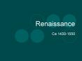 Renaissance PowerPoint PPT Presentation