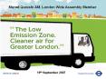 London Low Emission Zone  On Target