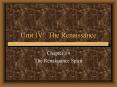 Unit IV: The Renaissance PowerPoint PPT Presentation