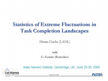 Statistics of Extreme Fluctuations in Task Completion Landscapes