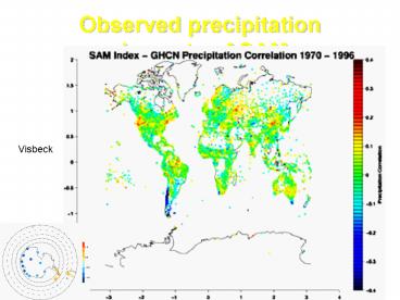 Observed precipitation impacts of SAM