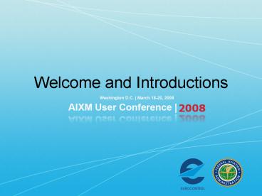 Welcome and Introductions