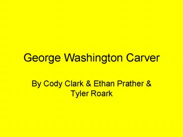 George Washington Carver