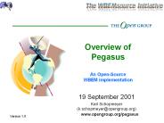 Overview of Pegasus An Open-Source WBEM implementation