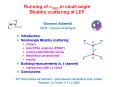 Running of aQED in small-angle Bhabha scattering at LEP PowerPoint PPT Presentation