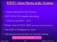 GTeV: Gluon Physics at the Tevatron