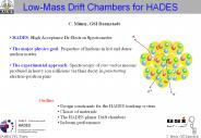 Low-Mass Drift Chambers for HADES