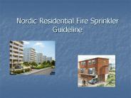 Nordic Residential Fire Sprinkler Guideline