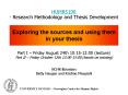 Exploring the sources and using them in your thesis PowerPoint PPT Presentation