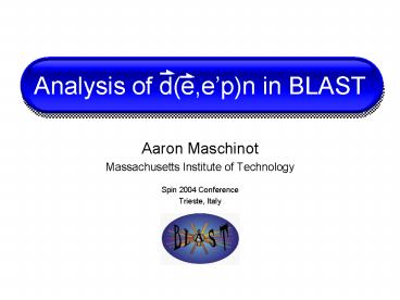 Analysis of de,epn in BLAST