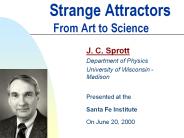 Strange Attractors From Art to Science