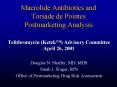 Macrolide Antibiotics and Torsade de Pointes Postmarketing Analysis PowerPoint PPT Presentation