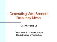 Generating Well-Shaped Delaunay Mesh