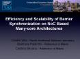 Efficiency and Scalability of Barrier Synchronization on NoC Based Manycore Architectures PowerPoint PPT Presentation