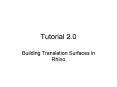 Building Translation Surfaces in Rhino PowerPoint PPT Presentation