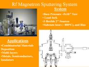 Rf Magnetron Sputtering System