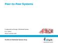 PeertoPeer Systems PowerPoint PPT Presentation