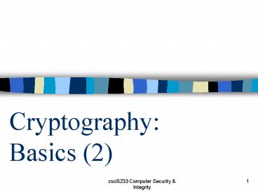 PPT – Cryptography: Basics 2 PowerPoint presentation | free to download ...