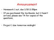 Announcement