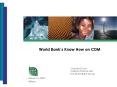 World Banks Know How on CDM PowerPoint PPT Presentation