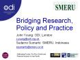 Bridging Research, Policy and Practice PowerPoint PPT Presentation