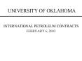 UNIVERSITY OF OKLAHOMA PowerPoint PPT Presentation