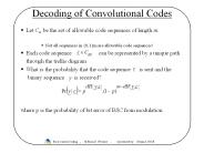 Decoding of Convolutional Codes