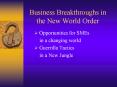 Business Breakthroughs in the New World Order PowerPoint PPT Presentation
