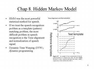 Chap 8. Hidden Markov Model
